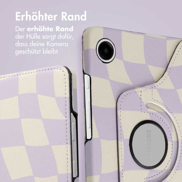 imoshion 360° drehbare Design Klapphülle Samsung Galaxy Tab A9 8.7 Zoll - Dancing Cubes