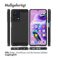 imoshion Brushed Back Cover für das Xiaomi Redmi Note 12 Pro Plus - Schwarz