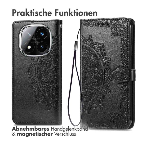 imoshion Mandala Klapphülle Xiaomi Redmi Note 14 Pro (5G) - Schwarz