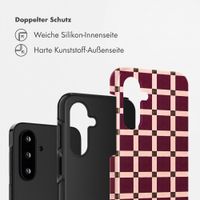 Selencia Vivid Back Cover Samsung Galaxy A18 (4G) / A17 (4G/5G) - Check This Burgundy
