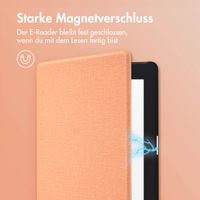 imoshion Canvas Sleepcover Klapphülle für das Kobo Nia - Peach