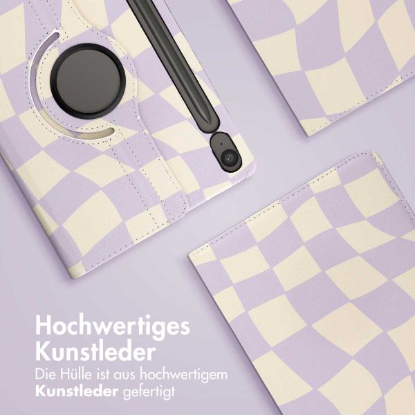 imoshion 360° drehbare Design Klapphülle Samsung Galaxy Tab S10 Lite / S10 FE / S9 FE - Dancing Cubes