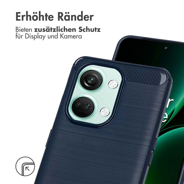 imoshion Brushed Back Cover für das OnePlus Nord 3 - Dunkelblau