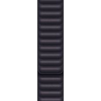 Apple Leather Link Armband für das  Apple Watch Series 1 t/m 11 / SE / Ultra (44/45/46/49 mm) - Größe S/M - Ink