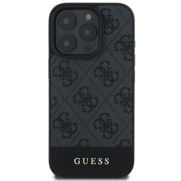 Guess Bottom Stripe 4G Back Cover Apple iPhone 16 Pro Max - Grau