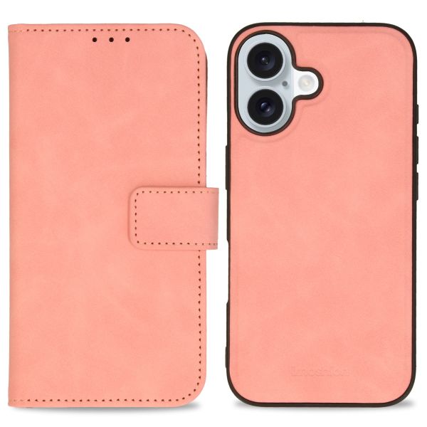 imoshion Entfernbare 2-1 Luxus Klapphülle für das iPhone 16 - Rosa