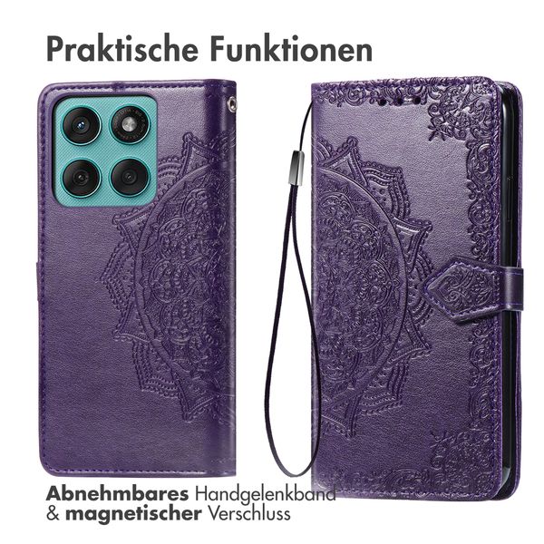 imoshion Mandala Klapphülle Motorola Moto G57 Power - Violett