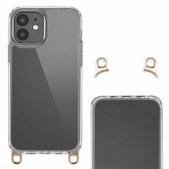 Selencia Backcover mit abnehmbaren Haken Apple iPhone 12 (Pro) - Transparent
