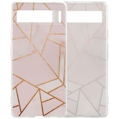imoshion Design Hülle Google Pixel 6a - Pink Graphic