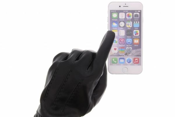 imoshion Touchscreen-Handschuhe aus echtem Leder - Größe M