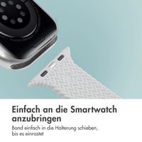 imoshion Geflochtenes Silikonarmband für das  Apple Watch Series 1 t/m 11 / SE / Ultra (44/45/46/49 mm) - Grau