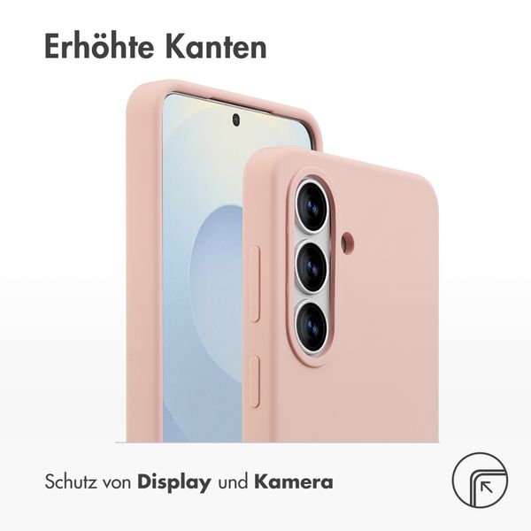 Accezz Liquid Silikoncase mit MagSafe Samsung Galaxy S26 - Rosa