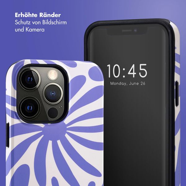 Selencia Vivid Back Cover Apple iPhone 13 Pro - Modern Bloom Sapphire Blue