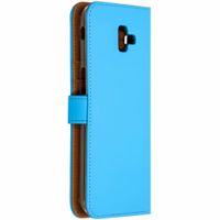 Luxus TPU Klapphülle Blau für Samsung Galaxy J6 Plus