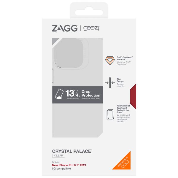 ZAGG Crystal Palace Case für das iPhone 13 Pro - Transparent