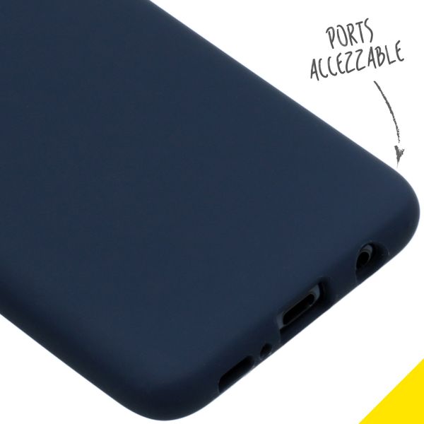 Accezz Liquid Silikoncase Samsung Galaxy S10e - Dunkelblau