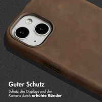 Accezz Vintage Leather Magsafe Backcover Apple iPhone 13 - Rustic Brown