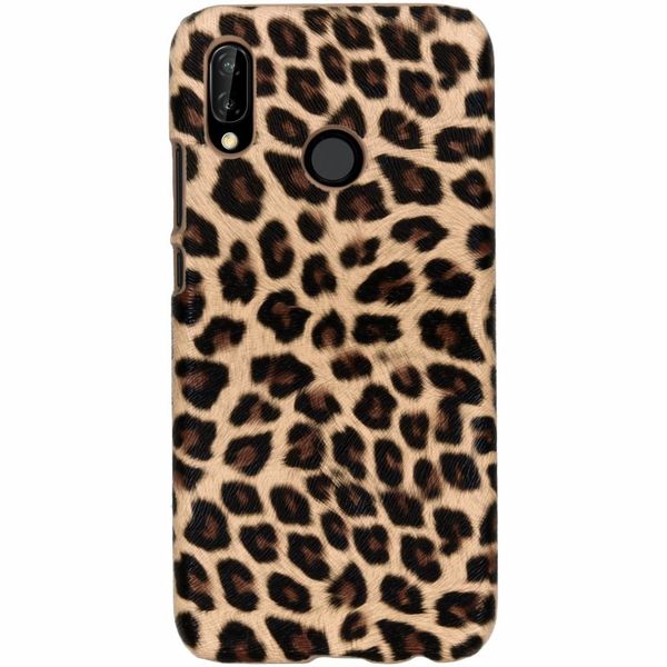 Leopard Design Hardcase-Hülle Braun für das Huawei P20 Lite