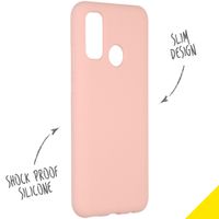 Accezz Liquid Silikoncase Huawei P Smart (2020) - Rosa