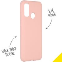 Accezz Liquid Silikoncase für das Huawei P Smart (2020) - Rosa