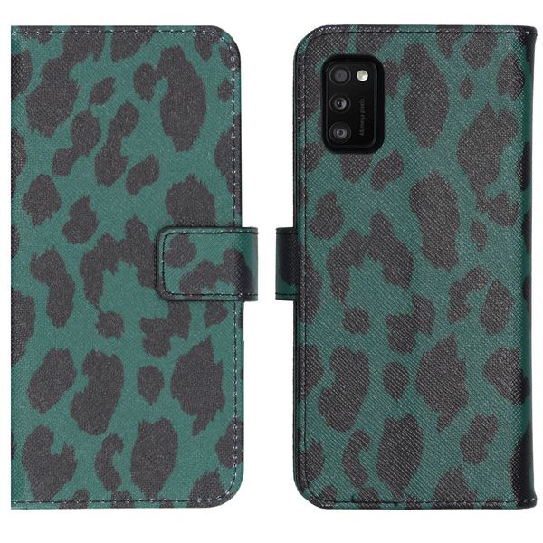 imoshion Design TPU Klapphülle Samsung Galaxy A41 - Green Leopard