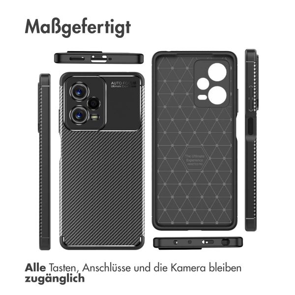 imoshion Carbon-Hülle für das Xiaomi Redmi Note 12 Pro - Schwarz