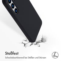 Accezz Liquid Silikoncase mit MagSafe Samsung Galaxy S25 Plus - Schwarz