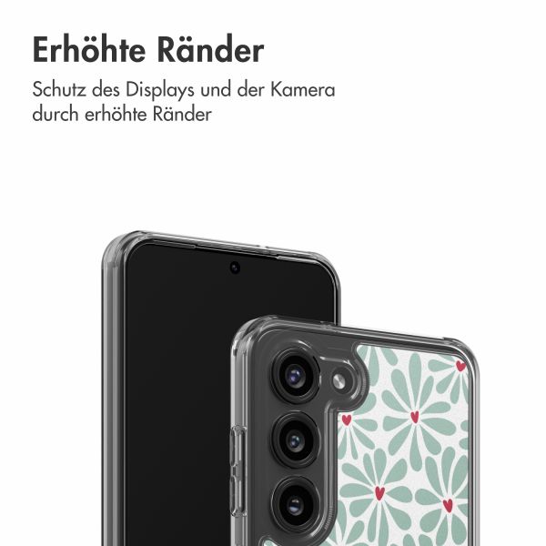 imoshion Design Hülle Samsung Galaxy S23 - Bloom Love Sage Green