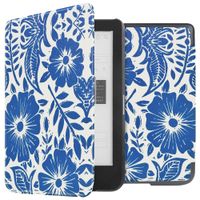 imoshion Design Slim Hard Case Klapphülle Kobo Clara HD - Flower Tile