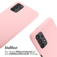 imoshion Silikonhülle mit Band für das Samsung Galaxy A13 (4G) - Rosa