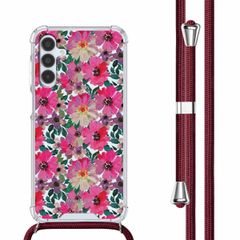 imoshion Design Hülle mit Band Samsung Galaxy A15 (5G/4G) - Flower Water