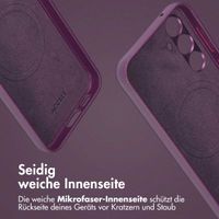 Accezz 2-in-1 Klapphülle aus Leder mit MagSafe für das Samsung Galaxy S24 Plus - Heath Purple