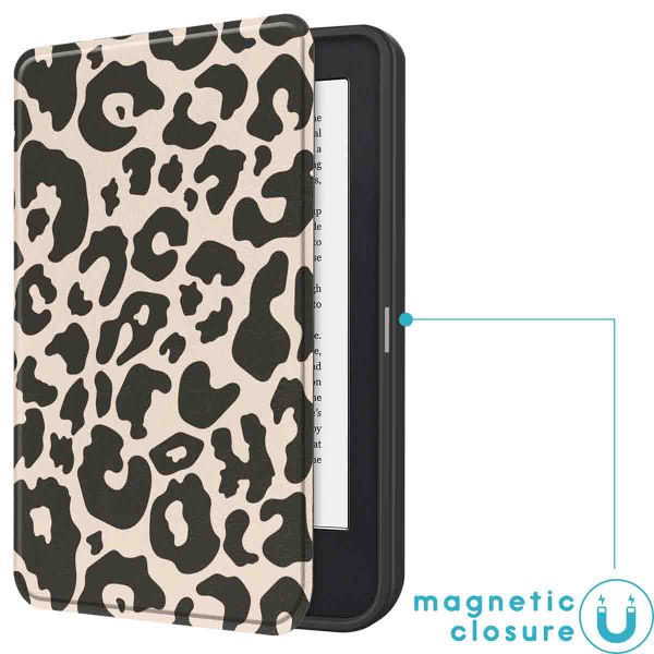 imoshion Design Slim Soft Case Sleepcover für das Kobo Clara 2E / Tolino Shine 4 - Leopard