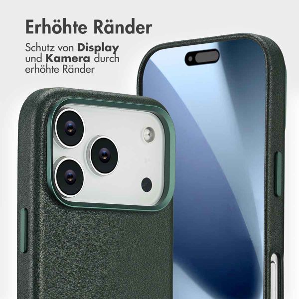 Accezz 2-in-1 Klapphülle aus Leder mit MagSafe Apple iPhone 17 Pro - Cedar Green