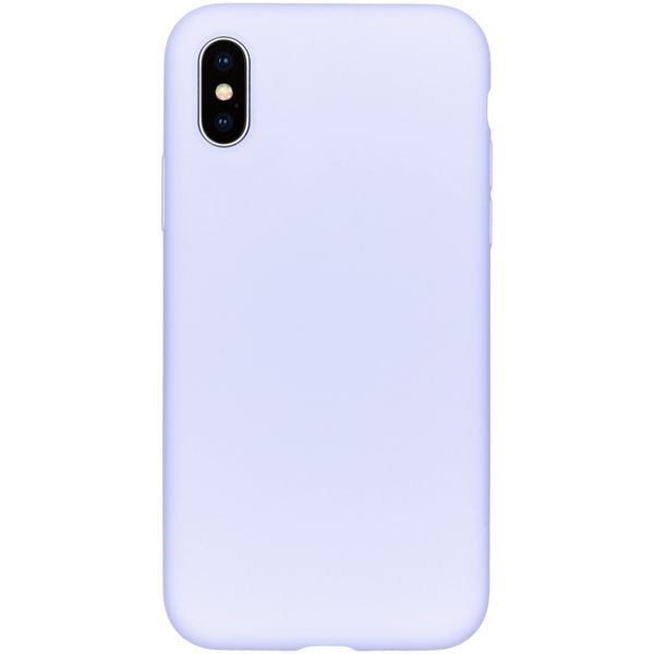 Accezz Liquid Silikoncase Lila für das iPhone Xs / X