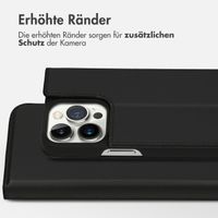 Accezz Premium Leather Slim Klapphülle für das iPhone 13 Pro - Schwarz