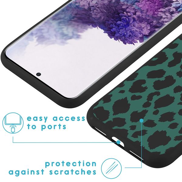 imoshion Design Hülle Galaxy S20 Plus - Leopard - Grün / Schwarz