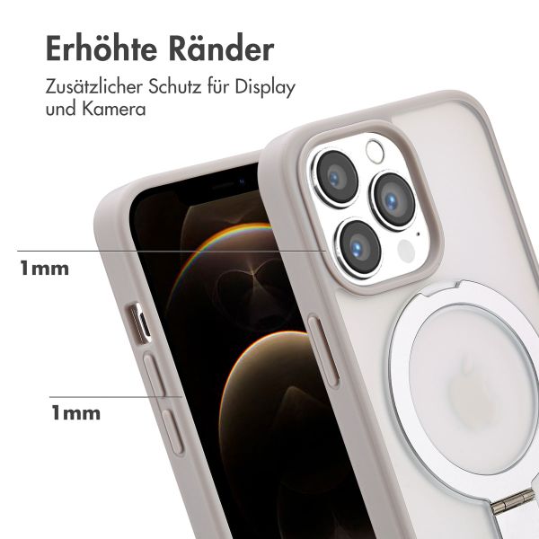 Accezz Ring Stand Backcover mit MagSafe Apple iPhone 13 Pro - Grau