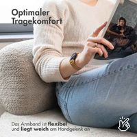 imoshion Magnetisches Milanaise Armband für das  Fitbit Charge 3 / 4 - Gold