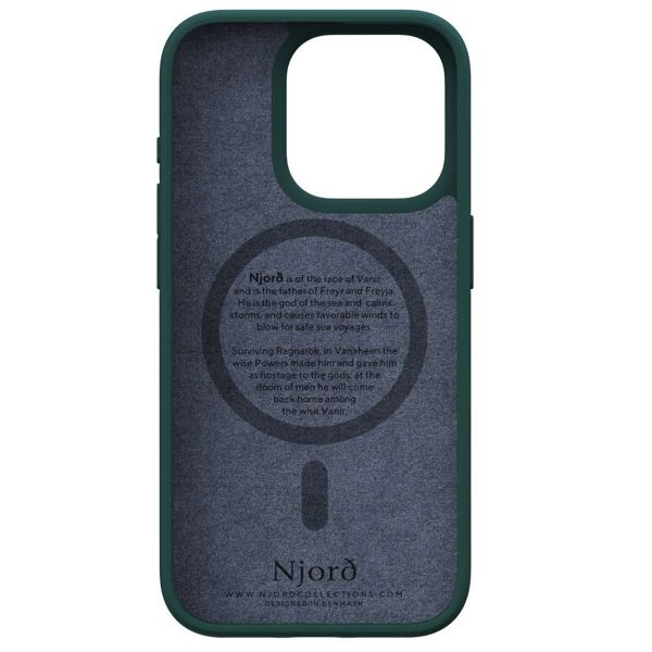 Njorð Collections Salmon Leather MagSafe Case für das iPhone 15 Pro - Green