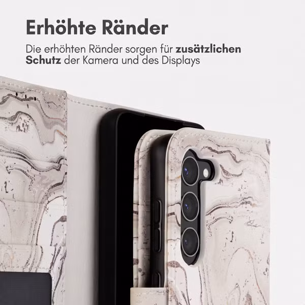 imoshion Design Klapphülle Samsung Galaxy S23 - Sandy Marble