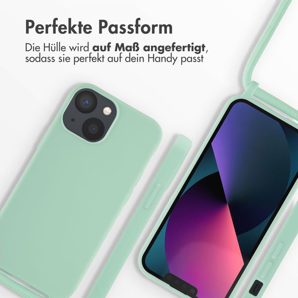 imoshion SilikonHülle mit Band Apple iPhone 13 Mini - Mintgrün