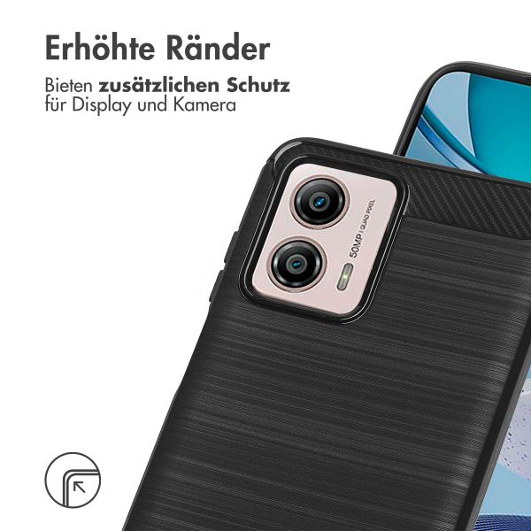 imoshion Brushed Back Cover für das Motorola Moto G53 - Schwarz