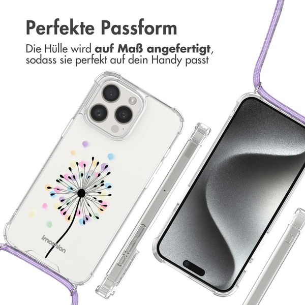 imoshion Design Hülle mit Band Apple iPhone 15 Pro - Sandstone Dandelion