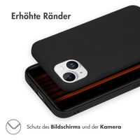 Accezz Color TPU Hülle Apple iPhone 15 Plus - Schwarz