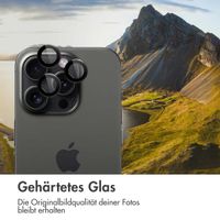 imoshion 2er-Pack Objektivschutz für Kamera für das Apple iPhone 15 Pro / 15 Pro Max - Black Titanium
