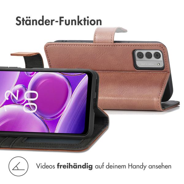 imoshion Luxuriöse Klapphülle Nokia G42 - Braun