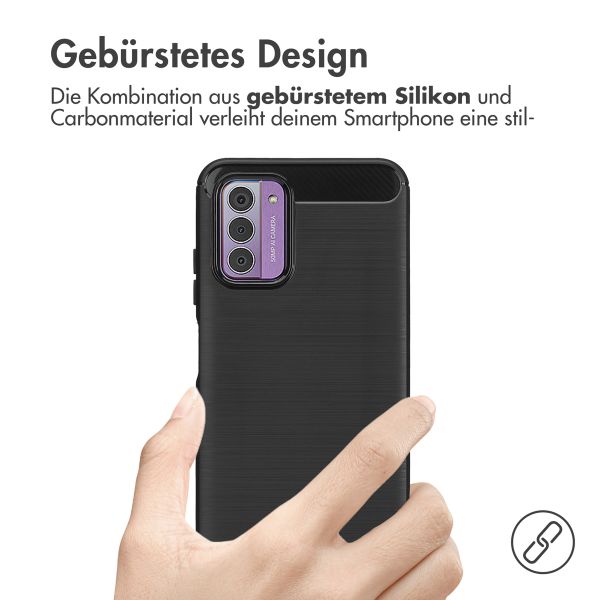 imoshion Brushed Back Cover für das Nokia G42 - Schwarz