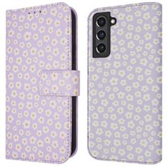 imoshion Design Klapphülle Samsung Galaxy S21 FE - White Daisy