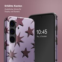 Selencia Vivid Back Cover Samsung Galaxy S24 - Stars Plum Lilac